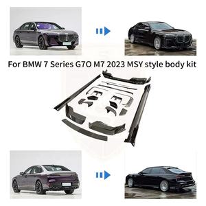 Nuevo Kit de Carrocería de Fibra de Carbono Estilo MSY para <span class=keywords><strong>BMW</strong></span> G70 <span class=keywords><strong>M7</strong></span> 2023, Alerón Delantero y Trasero, Faldones Laterales - Product Image 2