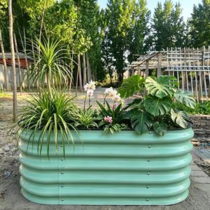 Nouvelle jardinière en métal pour légumes et fleurs, <span class=keywords><strong>bac</strong></span> de plantation extérieur pour <span class=keywords><strong>balcon</strong></span>, jardin, toit, plateau à semis - Product Image 3