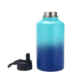 Bouteille d'eau isolée en acier inoxydable de grande capacité de 64oz avec poignée vente en gros garder au chaud au froid - Product Image 2