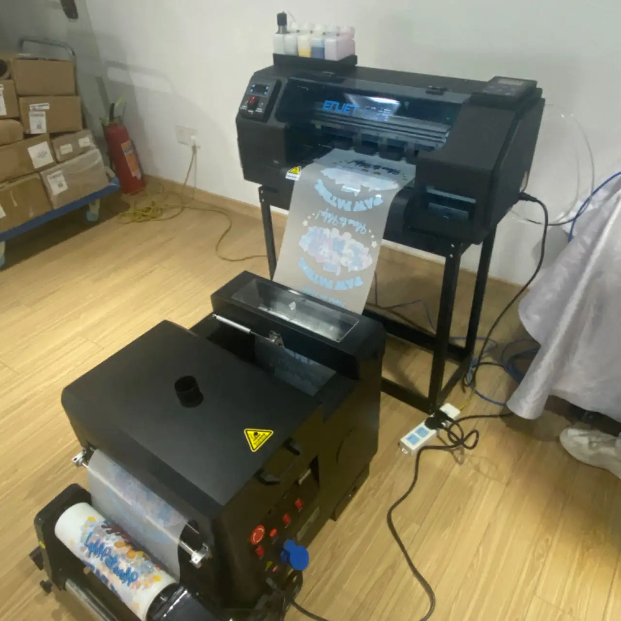 Small format 30 cm width high quality printer A3 UV printer CMYK color textile for any fabric dtf printer