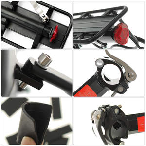 Portaequipajes Trasero Ajustable de Aleación de Aluminio para <span class=keywords><strong>Bicicleta</strong></span>, 50 kg de Capacidad, Recubrimiento en Polvo, Fácil Instalación para Bicicletas de 22-27 Pulgadas - Product Image 5