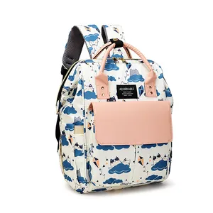베스트 셀러 여성 패션 미라 출산 기저귀 가방 아기 관리를위한 대용량 기저귀 가방 여행 배낭