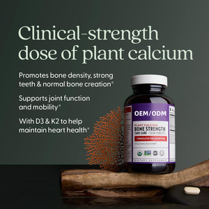 Compresse di Integratore di Calcio per Migliorare la Densità Ossea, Calcio Vegano con Vitamina K2, <span class=keywords><strong>D3</strong></span> e Magnesio, 120 Compresse, Non Adatto per Donne in Gravidanza/Lattanti - Product Image 4