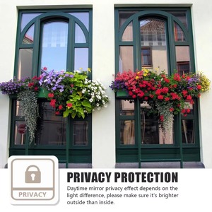 Película Adhesiva para Ventanas con Efecto Espejo Unidireccional NIKO Silver, Aislamiento Térmico, Privacidad, Tinte para Vidrio, Hogar, Oficina, Edificio, Rollo de 1.52m - Product Image 2