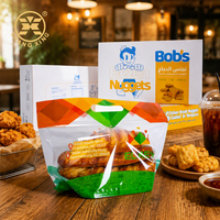 Emballage personnalisé pour poulet frit, emballages pour collations, boîte et sac d'emballage en papier kraft pour poulet frit, emballage pour restauration rapide