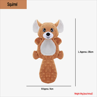 Jouets à mâcher pour chien en peluche durable et couineurs, indestructibles pour le jeu interactif et le nettoyage des dents en cas de poussée dentaire