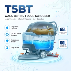 Walk Behind <b>Floor</b> Scrubber Alton T5BT 300W Drive Motor Self-Propelled 560mm <b>Squeegee</b> <b>Floor</b> Scrubber - Product Image 2