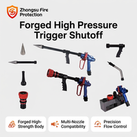 Lance d'incendie professionnelle forgée haute pression à déclenchement rapide avec lance perforante et tête de pulvérisation à jet pour équipement de lutte contre les incendies forestiers.