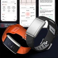 Bracelet intelligent sans écran KR96PRO, ECG, moniteur de fréquence cardiaque, de sommeil, d'oxygène dans le sang, de pression artérielle, bracelet de sport Bluetooth