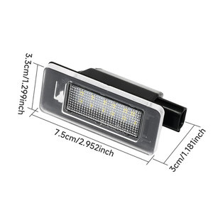 Lampe LED de plaque d'immatriculation Canbus pour Nissan Serena C27 Altima Suzuki Landy Dacia <span class=keywords><strong>Duster</strong></span> 2018 2019 2020 <span class=keywords><strong>2021</strong></span> - Product Image 4