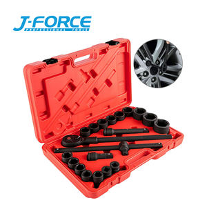 21 buah Set soket kunci pas dampak udara 3/4 inci Set soket dampak Sae 6-Point konstruksi kasar Cr-V Set soket Drive - Product Image 2