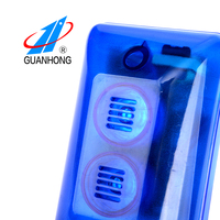 Sirena Estroboscópica con Cable GL-09 DC12V Azul ABS, Mini Sistema de Alarma de Seguridad para el Hogar con Luz Intermitente