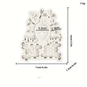 Molde de Silicona Antiadherente y Libre de BPA para Decoración de Pasteles y Fondant, con 12 Cavidades en Forma de Panal de Abeja, de la Fábrica MUYULINS, con Certificación LFGB - Product Image 3