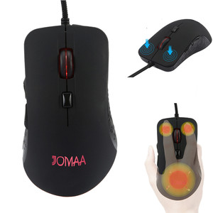 JOMAA Wired Gaming Mouse 6 Buttons Optical LED Backlit <b>Heating</b> mouse Ergonomic Right Hand <b>USB</b> Mouse for PC Laptop - Product Image 1