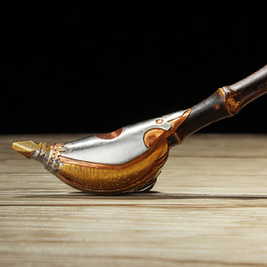 Purple Bamboo Cigarette Holder Brass Long Stem Handmade Tobacco Pipe Straight Type Zhejiang Origin - Product Image 4