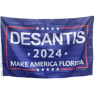 Bendera cetak kustom destits 2024 membuat Amerika bendera Florida