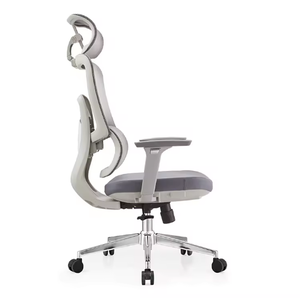 Nouvelle chaise de bureau ergonomique de direction moderne avec dossier haut en tissu maillé pivotant - Product Image 2