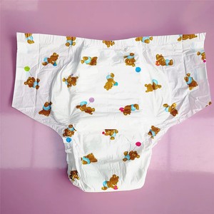 Couches d'<span class=keywords><strong>incontinence</strong></span> pour personnes âgées jetables personnalisées en gros dessin animé imprimé couches pour adultes super épaisses - Product Image 1