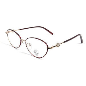 กรอบแว่นตาโลหะทรงแคทอาย รุ่น 36005 ป้องกันแสงสีฟ้า เลนส์ PC ดีไซน์มุก สำหรับทุกเพศ - Product Image 1