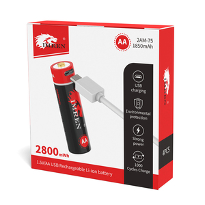 USB 충전식 배터리 1.5v 리튬 이온 셀 AA <span class=keywords><strong>8</strong></span> 팩 리튬 배터리의 새로운 유형 배터리 교체 - Product Image 5