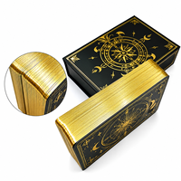Cartes de tarot personnalisées en PVC écologique et durable, estampage à chaud, bord doré, jeu d'oracle de qualité supérieure, impression de marque privée