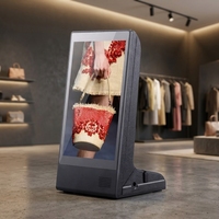 FYD898 Écran tactile numérique Android 8 pouces avec batterie externe, affichage publicitaire pour menu de table de restaurant intérieur/extérieur