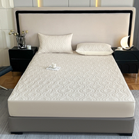 Meilleure Vente Housse de Matelas Imperméable Respirante en Polyester Protège-Matelas Drap-Housse Garnis Ensemble Grandes Tailles (King, Queen) Articles en Gros