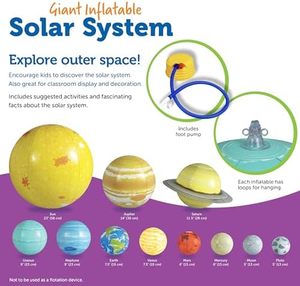 Learning Resources Giant Inflatable Solar <strong>System</strong> <strong>Model</strong> K+ Solar <strong>System</strong> Demonstration <strong>Tool</strong> Classroom Inflatable Party Decorations - Product Image 5