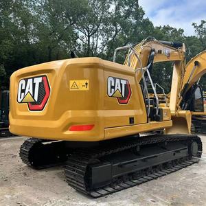 รถขุด CAT 323 พร้อมบุ้งกี๋ขุดสีเหลือง ติดตั้งบนแทร็กสำหรับงานก่อสร้าง - Product Image 1
