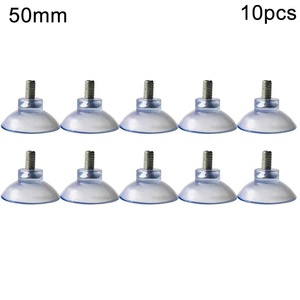 10 ganchos de succión 34mm/37mm/50mm ventosas de almohadilla transparente tornillo de pulgar de plástico - Product Image 6