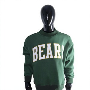 เสื้อฮู้ด BEARS HUNTER สีเขียว สำหรับผู้ชาย ผ้าฝ้าย 100% ปักลายสีขาว ระบายอากาศได้ดี แห้งเร็ว สไตล์สตรีทแฟชั่น - Product Image 1