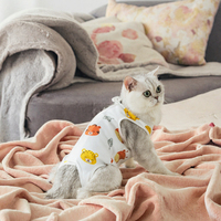 Vêtements de récupération médicale pour chats en gros, haute qualité, tissu polyester doux, respirant, léger, pour l'été et l'extérieur après chirurgie