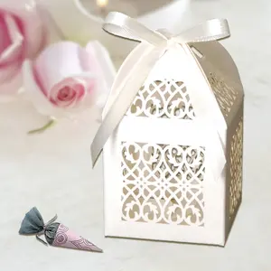 Romantik kağıt zanaat doğum günü favor kutusu çikolata şeker paketleme