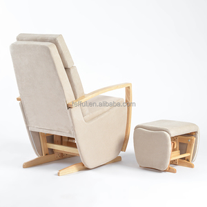 Sillón de lactancia tapizado para sala de estar, silla mecedora para lactancia - Product Image 4