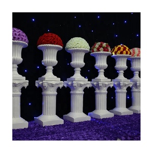 LDJ444 - Pilares Decorativos Blancos de Resina para Pasillos Romanos, Decoración de Bodas, Matrimonios, Luckygoods CN;ZHE, Resina, 5 Piezas - Product Image 1