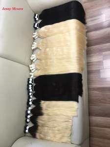 Extensions de cheveux humains 100% vierges Remy, 8-40 pouces, lisses crépus, double trame, fabriquées à la machine - Product Image 6