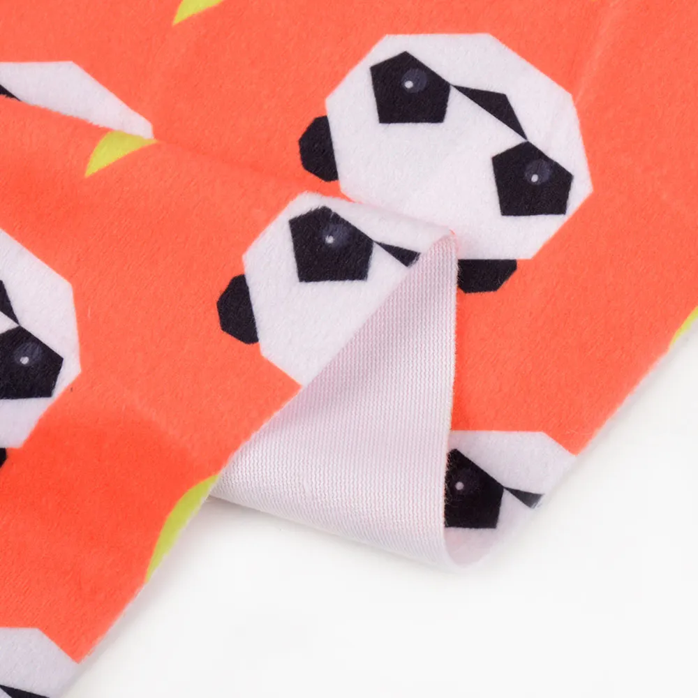 Tissu 100 polyester pour enfants, vente en gros, tête de <span class=keywords><strong>panda</strong></span> dessin animé, avec flanelle, unisexe