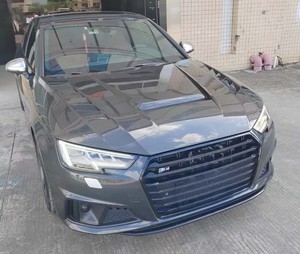 <span class=keywords><strong>Cubierta</strong></span> de Motor Tubular Negra de Fibra de Carbono para Audi A4 B9 S4 RS4 B9.5, Nueva Condición con Pernos YX - Product Image 6