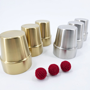 G1246 Acier inoxydable Les Trois Immortels reviennent dans leur grotte, Argent - Fabricant d'accessoires de magie, Jouets de magie de close-up professionnels - Product Image 1