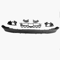 Difusor de Parachoques Trasero con Soporte y Salida Cuádruple en Negro ABS para Mercedes Benz GLE63