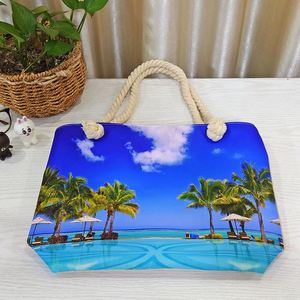 Bolsa de Playa Personalizada 2026, Bolsa de Playa de Verano, Bolsa de Playa Personalizada de Gran Capacidad, Bolsa de Compras Reutilizable, Venta al Por Mayor de Fábrica - Product Image 4