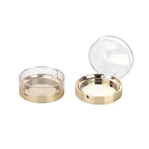 Top Selling Products Plastic Clear Plastic Powder ContainerNew round empty powder foundation plastic box with mirror