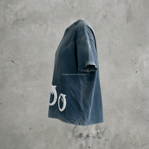 T-shirt Homme Personnalisé Style Vintage Délavé à l'Acide, Coupe Courte et Ample, Style Valley, Tissu Épais – Fabricant de T-shirts - Product Image 2