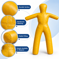 Mannequin d'entraînement en forme humaine, rembourré en coton PU, 5 kg, autoportant, hauteur réglable, pour la boxe, le kickboxing, le MMA, la pratique en salle de sport