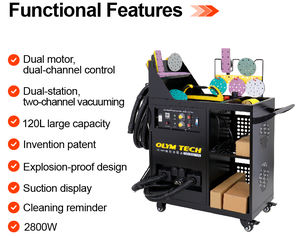 Machine à poncer pour carrosserie de voiture, <span class=keywords><strong>ponceuse</strong></span> excentrique aléatoire, <span class=keywords><strong>aspirateur</strong></span> pneumatique - Product Image 3
