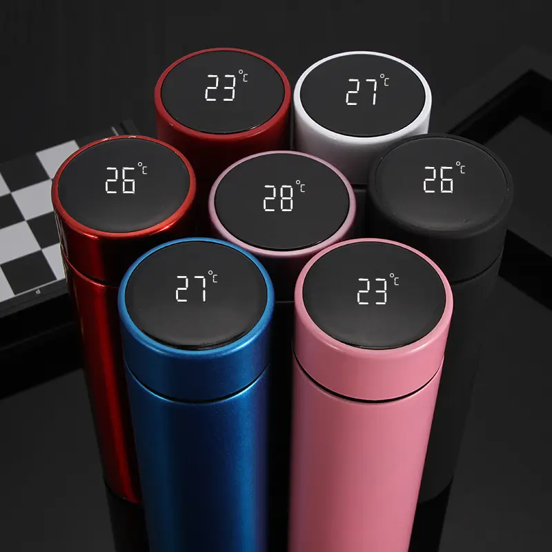 sublimation blank Smart Water Bottle Bottle Thermos Bottle With Temperature Display