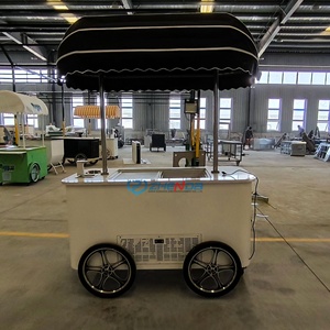 Summer Ice Cream Fast Food Cart <b>Electric</b> Motorcycle with Sunshade Coffee Snack Cart Stainless Steel CE ISO Certified for Sale - Product Image 4