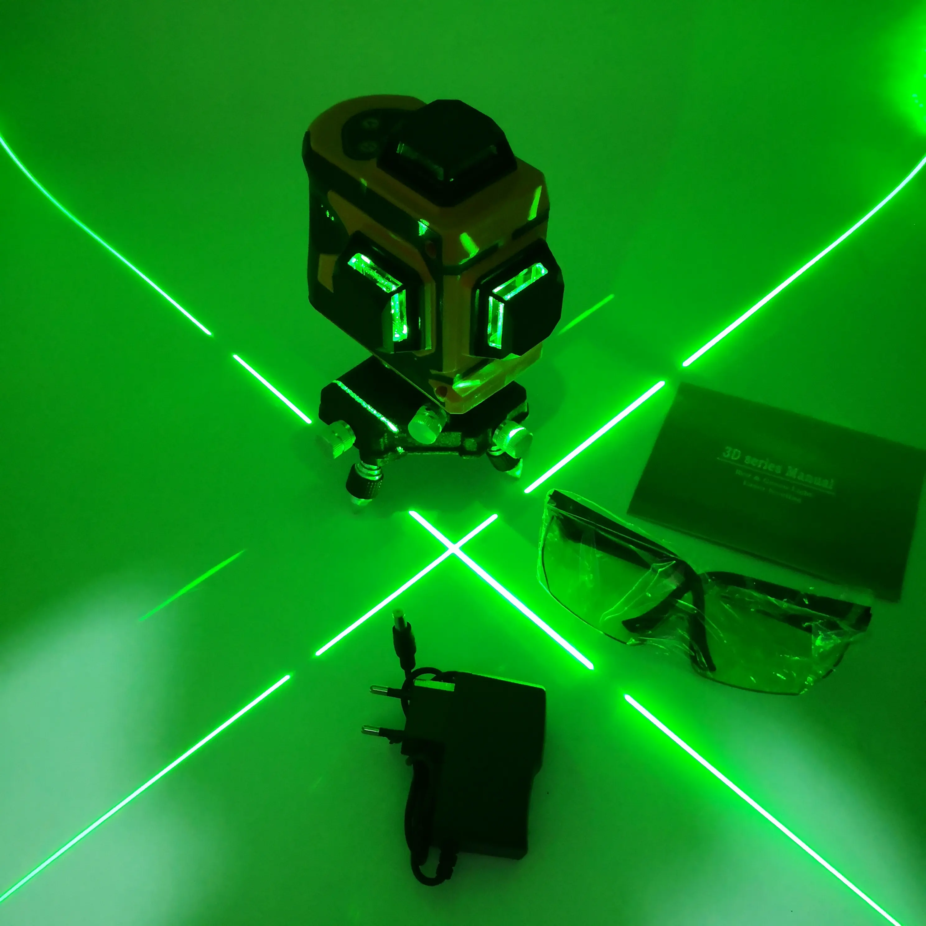 녹색 빛 레이저 레벨링 3D 12 라인 레이저 레벨