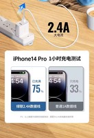 Kabel Charger USB TPE UGREEN USB A ke USB L, Kabel Transfer Data Kecepatan Tinggi untuk iPhone 14 13 12