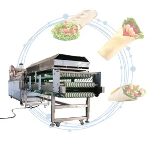 Tortilla/lavash /pita/bread production line 12-50cm pizza cone making machine